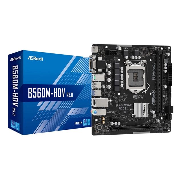 Материнська плата ASRock B560M-HDV R3.0 - зображення 1