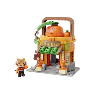 Конструктор Pantasy Kung Fu Panda Кунгфу Панда Міні Вид на вулицю - Фруктова крамниця Тигриці (86508) зображення 1