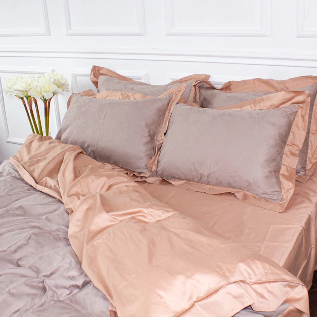 Постільна білизна MirSon Satin Жаккард Golden wheat 200х220 (2200005395530) - изображение 9