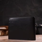 Портмоне Canpellini З натуральної шкіри Чорне (21778) - зменшене зображення 9