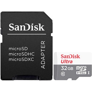 Карта пам'яті SanDisk 32GB microSD class 10 Ultra Light (SDSQUNR-032G-GN3MA) зображення 1
