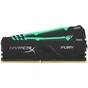 Модуль пам'яті для комп'ютера DDR4 16GB (2x8GB) 2666 MHz HyperX Fury Black RGB Kingston Fury (ex.HyperX) (HX426C16FB3AK2/16) - уменьшенное изображение 2