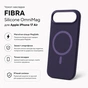 Чохол до мобільного телефона BeCover FIBRA Silicone OmniMag Apple iPhone Air Dark Purple (716206) - зменшене зображення 3