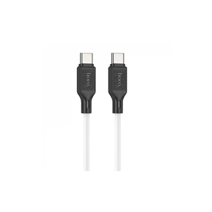 Дата кабель USB-C to USB-C 1.0m 60W silicone X90 Cool white HOCO (6931474788474) изображение 1