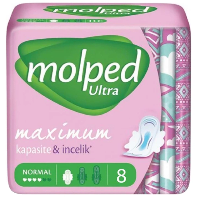 Гигиенические прокладки Molped Ultra Normal 4 капли 8 шт. (8690536807376) - изображение 1