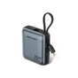 Батарея універсальна Vention 10000mAh 35W PD, built-in USB-C, Lightning Cables, LED Display, Gray (FHFH0) - зменшене зображення 1