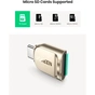 Зчитувач флеш-карт UGREEN USB-C to TF 3.0 CM331 Light Golden (80124) - зменшене зображення 6