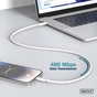 Дата кабель USB 2.0 AM to Lightning 1.0m 12W white Digitus (AK-600108-010-W) - зменшене зображення 6