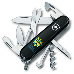 Ніж Victorinox Climber Ukraine Тризуб із серцем (1.3703.3_T1310u) зображення 1