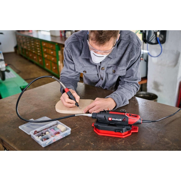 Гравер Einhell TC-MT 150E 150Вт, гнучкий вал, набір насадок (4419380) - picture 9