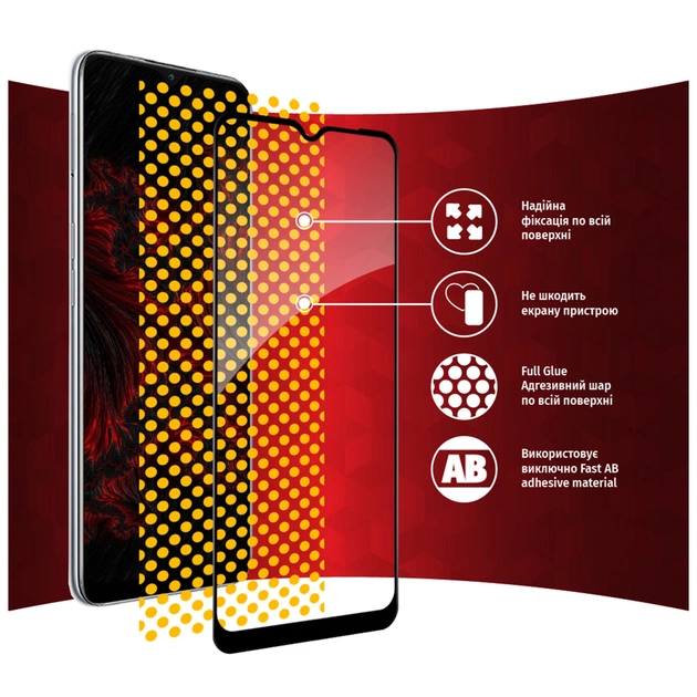 Скло захисне Intaleo Full Glue Oppo A16 (1283126522055) - picture 7