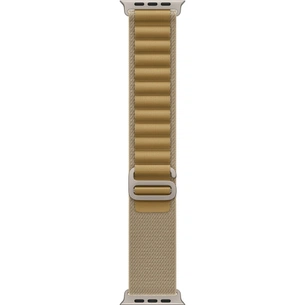 Ремінець до смарт-годинника Apple 49mm Tan Alpine Loop - Medium - Natural Titanium Finish (MXN23ZM/A) зображення 1
