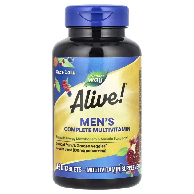 Витаминно-минеральный комплекс Nature's Way Комплекс мультивитаминов для мужчин, Alive Men''s Complete Multivita (NWY-13716) - изображение 1