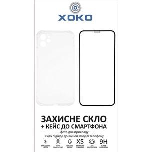 Чохол до мобільного телефона XoKo Ultra Thin Proof + Glass Full Cover Ultra-Thin iPhone 14 Pro Black (XK-CS-ULT-AP-IP14PR) зображення 1