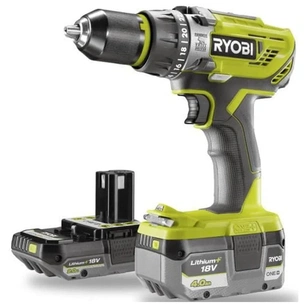 Шуруповерт Ryobi ONE+ R18PD31-242VTA55, 18В, 4Аh+2Аh, кейс+оснащення (5133005477) зображення 1