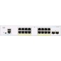Комутатор мережевий Cisco CBS350 Managed 16-port GE, PoE, 2x1G SFP (CBS350-16P-2G-EU) - зменшене зображення 2