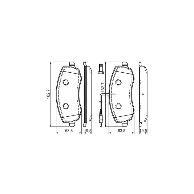 Гальмівні колодки Bosch 0 986 494 385 - picture 3