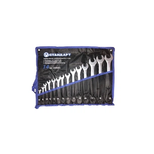 Ключ Стандарт комбінований 6-32 мм 14 шт. у чохлі (NKK14STA-S) зображення 1