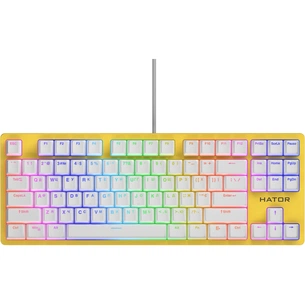 Клавіатура Hator Rockfall 2 Mecha TKL Orange USB Yellow (HTK-722) зображення 1