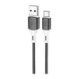 Дата кабель USB 2.0 AM to USB-C 1.0m silicone black Wibrand (WI.DC/MA1B-UC) - уменьшенное изображение 1