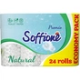 Туалетний папір Soffione Natural 3 шари 24 рулони (4820003836453) - зменшене зображення 1