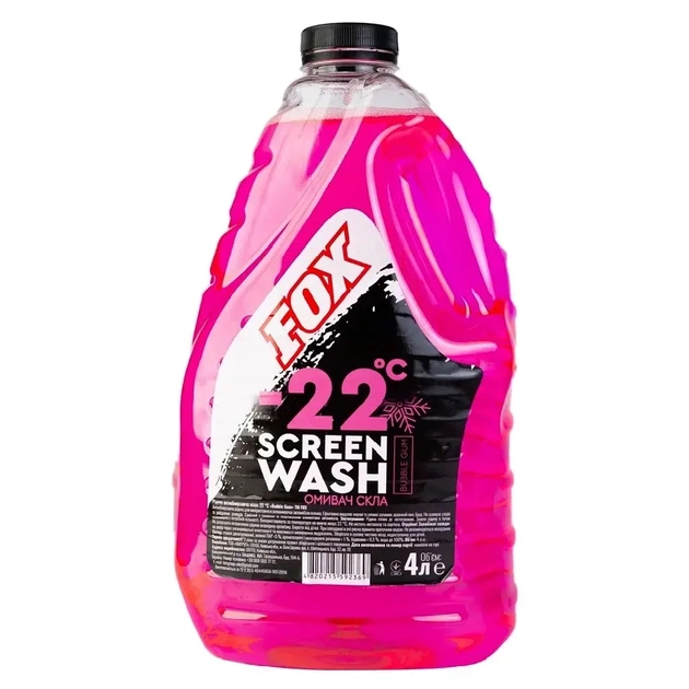 Омыватель автомобильный Fox Bubble Gum -22 4л (FOX_59139) - изображение 1