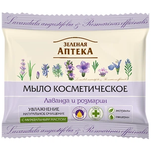 Тверде мило Зелена Аптека Лаванда і розмарин 75 г (8588005625890) зображення 1