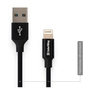 Дата кабель USB 2.0 AM to Lightning 1.0m black ColorWay (CW-CBUL004-BK) - зменшене зображення 6
