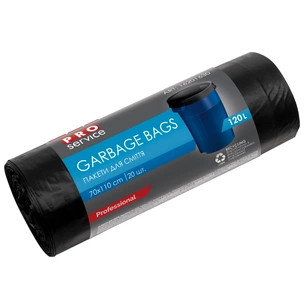Пакети для сміття PRO service Standard LD Чорні 120 л 20 шт. (4823071615746) зображення 1