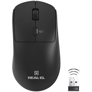 Миша бездротова REAL-EL RM-317W Black зображення 1