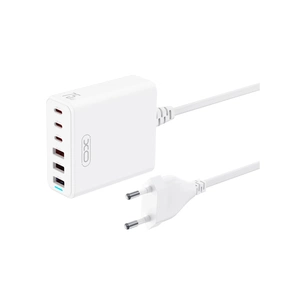 Зарядний пристрій XO L133 3xUSB-A + 3xUSB-C 75W White (L133.white) зображення 1