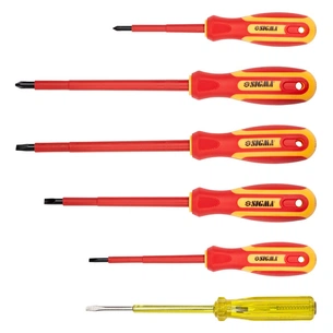 Набір викруток Sigma діелектричних 5шт + викрутка-індикатор 250В CrV (4001071) зображення 1