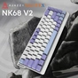 Клавіатура Ajazz NacodeX NK68 V2 Red Switch LED USB UA Purple/White/Blue (NK68-V2-R-PWB) - зменшене зображення 5