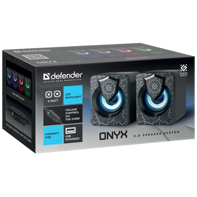 Акустична система Defender Onyx Led USB Black (65038) - изображение 9