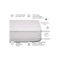 Наматрацник MirSon 955 Natural Line Стандарт Eco Aloe Vera 120x200 см (2200000837035) - зменшене зображення 3