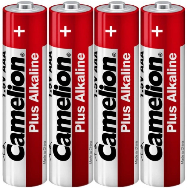 Батарейка Camelion AAA LR03 Plus Alkaline (Shrink) * 4 (LR03-SP4) - изображение 1