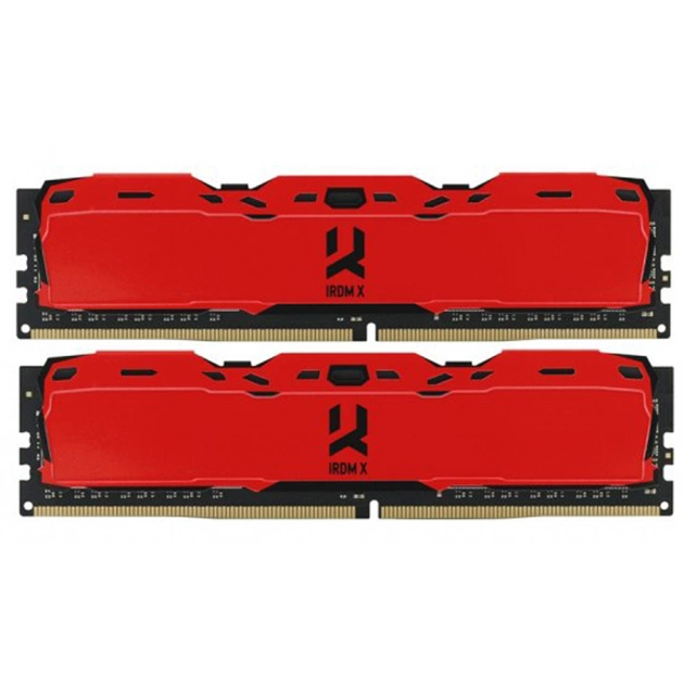 Модуль пам'яті для комп'ютера DDR4 8GB (2x4GB) 3000 MHz Iridium X Red Goodram (IR-XR3000D464L16S/8GDC) - изображение 1