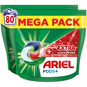 Капсули для прання Ariel Pods All-in-1 + Сила екстраочищення 80 шт. (8700216580991) зображення 1