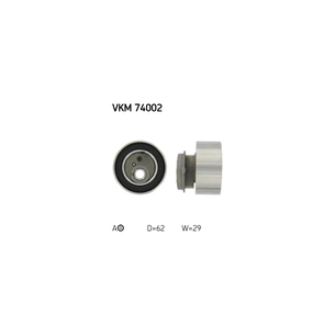 Ролик натягувача ременя SKF VKM 74002 зображення 1