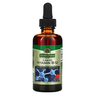 Вітамін Nature's Answer Вітамін B12 у краплях, 1000 мкг, Liquid Vitamin B12, 60 мл (NTA-26110) зображення 1