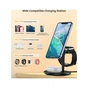 Зарядний пристрій Choetech 15W 3-in-1 Magnetic Wireless Fast Charger black (T585-F-101-CCBK) - зменшене зображення 5