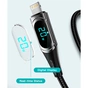 Дата кабель USB-C to Lightning 2.0m 20W Digital Display black Essager (EXCTL-YDA01) - зменшене зображення 10