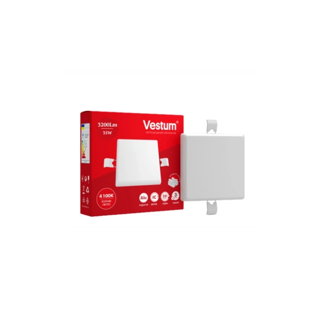Светильник Vestum LED "без рамки" квадрат 35W 4100K (1-VS-5515) - изображение 1