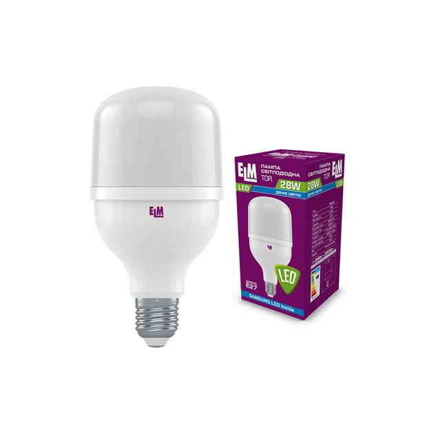 Лампочка ELM TOR 28W PA20S E27 6500K (18-0189) - зображення 1