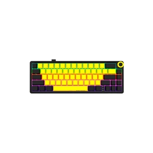 Клавіатура Lorgar KBP70MW Pro RGB Wireless/Bluetooth/USB UA Black/yellow (LRG-KBP70MW-YL-US) зображення 1