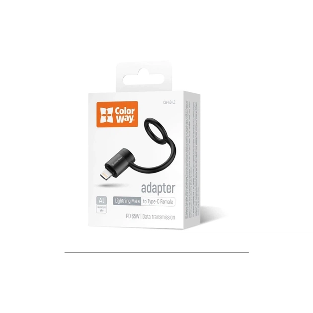 Перехідник USB-C F to Lightning M black ColorWay (CW-AD-LC) - picture 6
