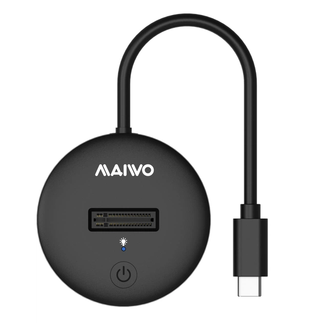 Док-станція для накопичувачів Maiwo M.2 NVMe/SATA SSD to USB3.2 Gen2 USB-C 10Gbps (K1698P2) - picture 4