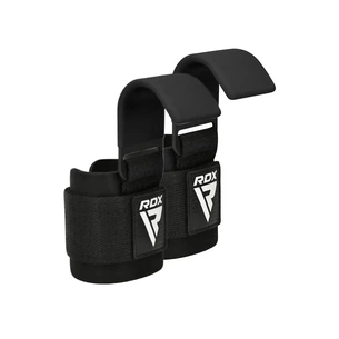 Гаки для тяги на зап'ястя RDX W5 Gym Hook Strap Black Plus (WAN-W5B+) зображення 1