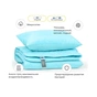 Ковдра MirSon Набір 3M Thinsulate всесезонний №1664 Eco Light Blue + подушка (2200002657228) - уменьшенное изображение 2