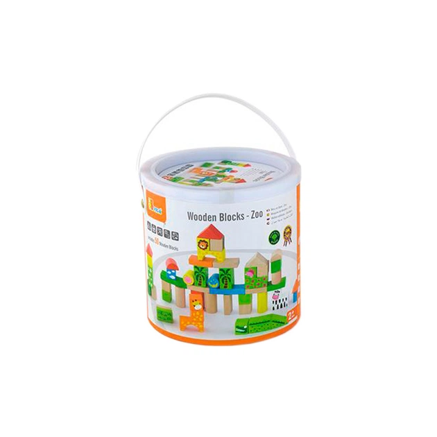 Конструктор Viga Toys Зоопарк 50 шт (50286) - зображення 1